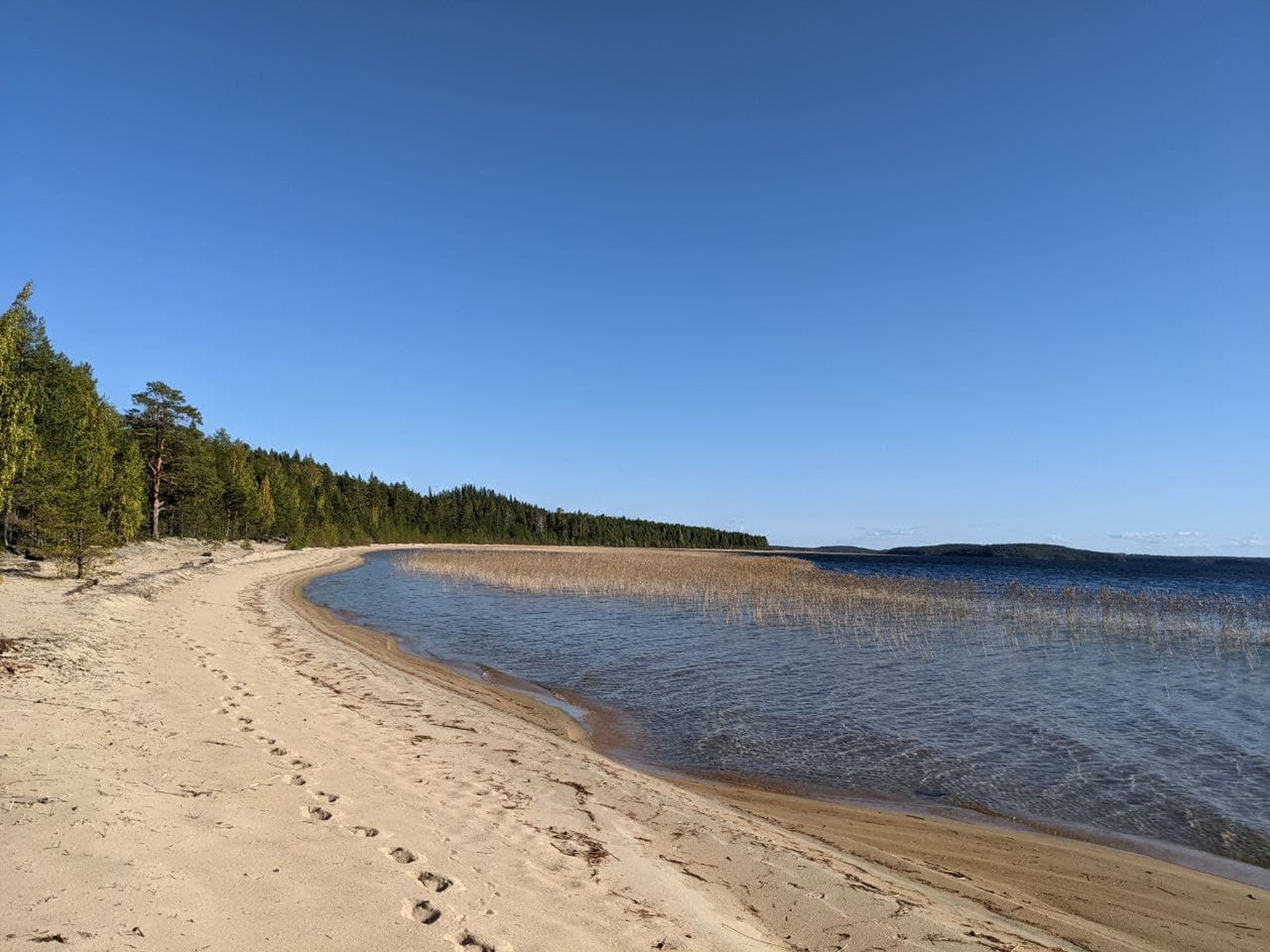 Белый песок приполярных пляжей
